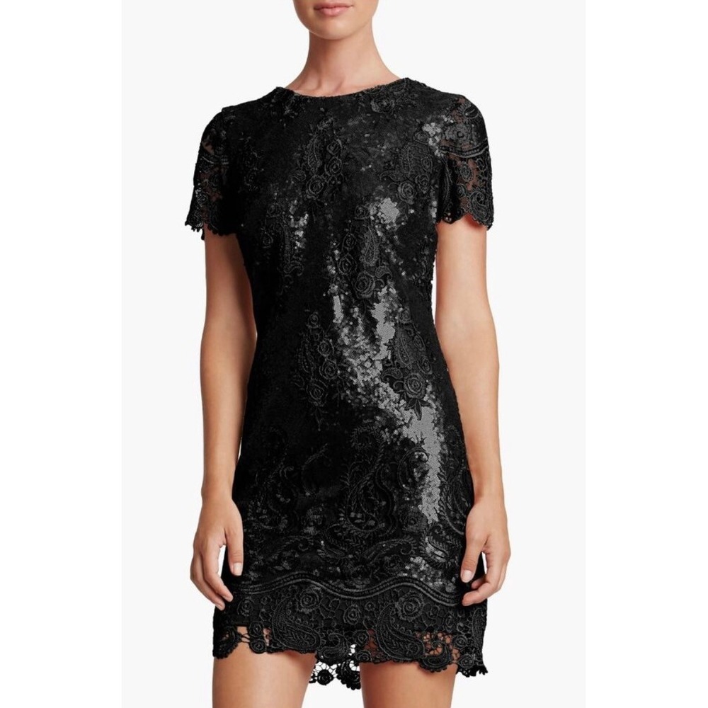 Dress the Population Joy Lace Sequin Mini Dress